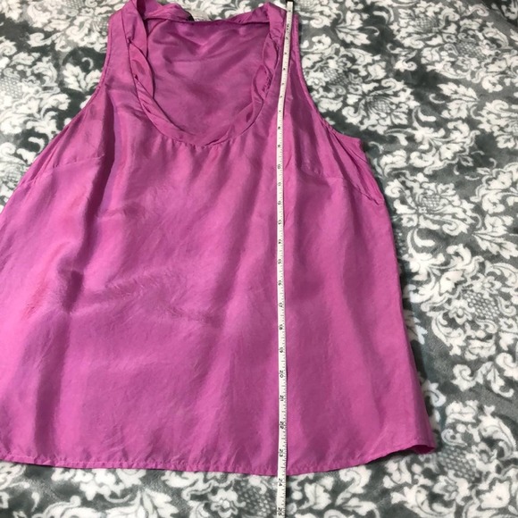 J Crew 100% Silk Pink Sleeveless Blouse Size 0 - Picture 9 of 9